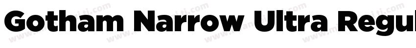 Gotham Narrow Ultra Regular字体转换